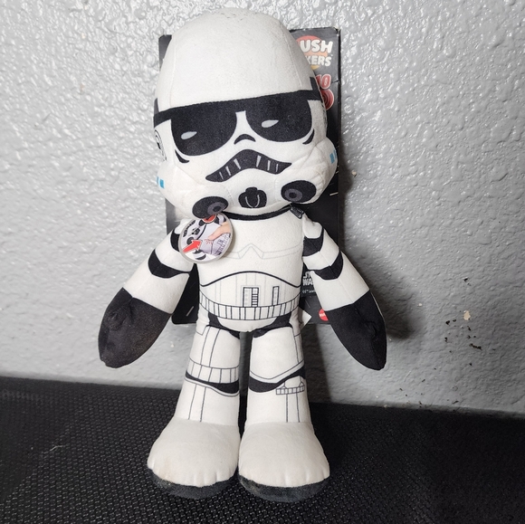 Bambola Morbida Star Wars Star Wars Peluche Talker Storm Trooper - Peluche Parlante 28cm Con Suoni Storm Trooper Suoni